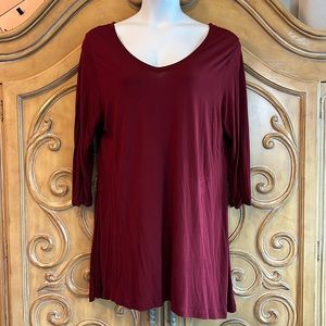 Marseille burgundy tunic tee/mini